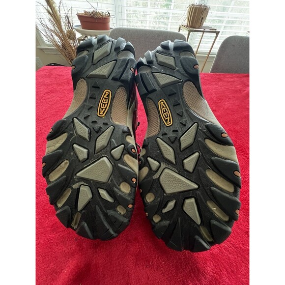 Keen Brown Mid-Height Waterproof Hiking Boots / Work Boots: Rubber Toe Mens 10D - Picture 12 of 13